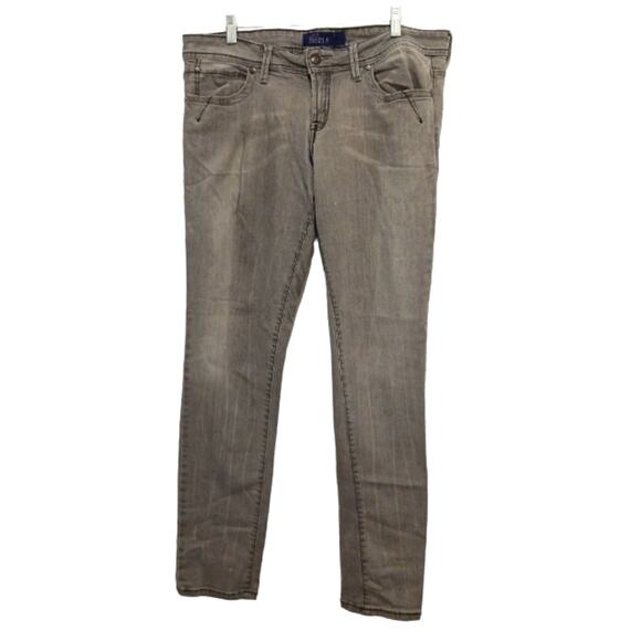 Miley Cyrus Max Azra Jeans Sz13 GRAY Skinny Straight Grunge Rocker Boho Street - Picture 1 of 9